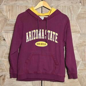 Vintage Arizona State Womens Hoodie Maroon Size S Sweatshirt Casual Sun Devils